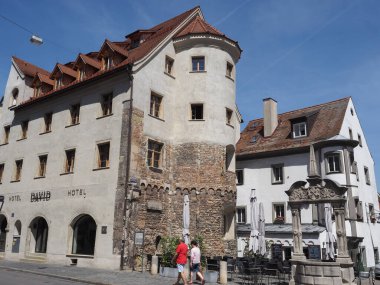 REGENSBURG, GERMANY - CIRCA JUNE 2022: View of the old city centre
