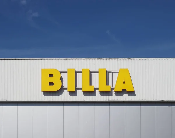 Brno Czech Republic Circa September 2022 Billa Storefront Sign — 스톡 사진