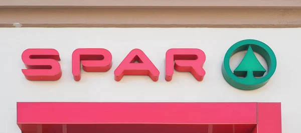 Vienna Austria Circa Settembre 2022 Spar Store Front Sign — Foto Stock