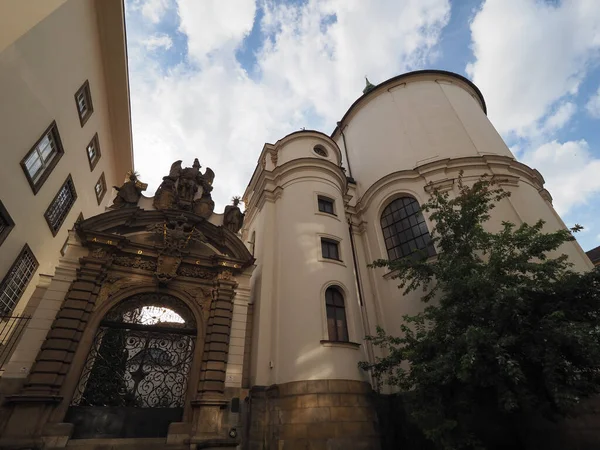 Veronderstelling Van Maagd Maria Jezuïtische Kerk Brno Tsjechië — Stockfoto