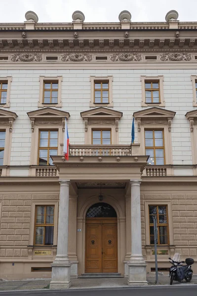 Φιλαρμονική Ορχήστρα Κτίριο Στο Μπρνο Τσεχική Δημοκρατία — Φωτογραφία Αρχείου