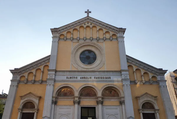 Sancti Angelis Custodibus Çeviri Kutsal Koruyucu Melekler Kilisesi Torino Talya — Stok fotoğraf