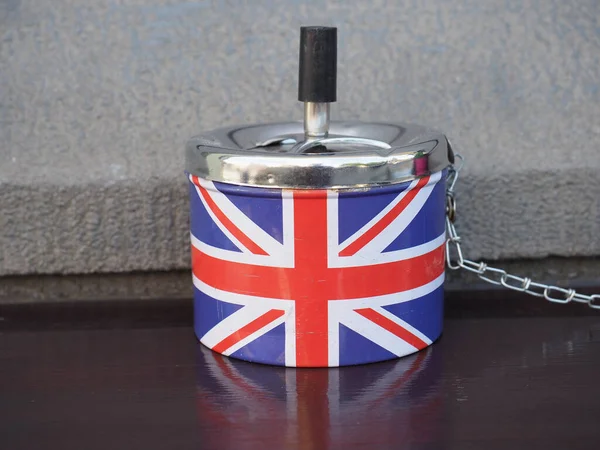 Cendrier Union Jack Avec Drapeau Royaume Uni — Photo