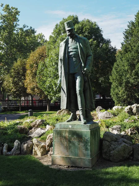 Estátua Imperador Francisco José Burggarten Pelo Escultor Johann Benk Por — Fotografia de Stock