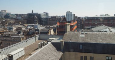 İngiltere 'nin Glasgow kentinin havadan görüntüsü