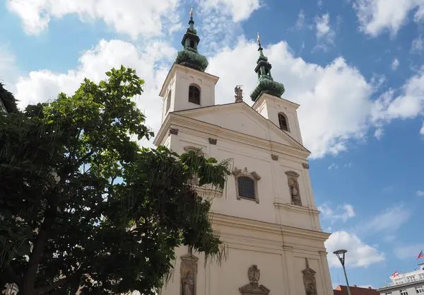 Kostel Svateho Michala翻译位于捷克共和国布尔诺的圣迈克尔教堂 — 图库照片