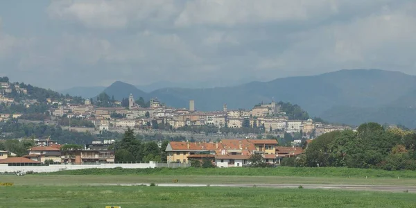 Citta Alta Tłumaczenie Górne Miasto Bergamo Włochy — Zdjęcie stockowe