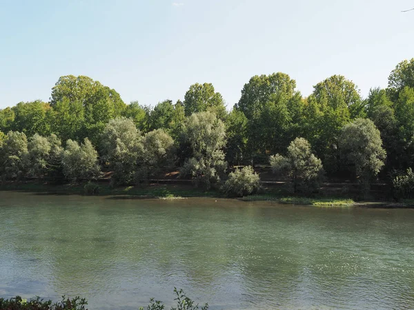 Fiume Översättning River Turin Italien — Stockfoto