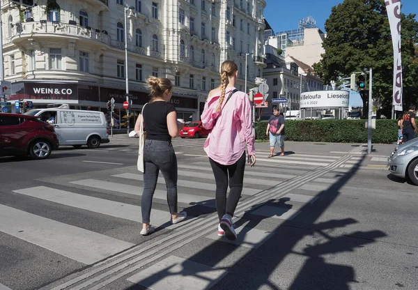 VIENNA, AUSTRIA - CIRCA EPTESİ 2022 Wien şehrinin manzarası
