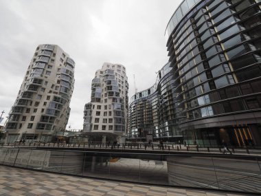 LONDON, İngiltere - CIRCA ECTOBER 2022: Battersea Enerji İstasyonu 14 Ekim 'de yeniden açılıyor