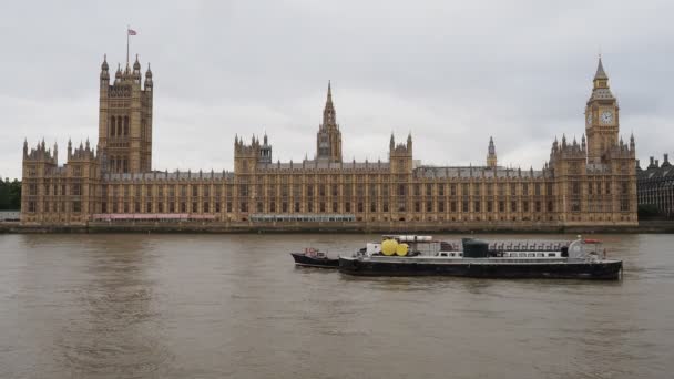 Parlamentsgebäude Alias Westminster Palace London Großbritannien — Stockvideo