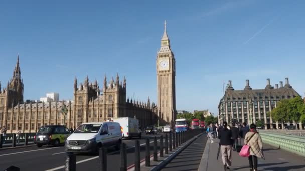 London Großbritannien Circa Oktober 2022 Houses Parliament Aka Westminster Palace — Stockvideo
