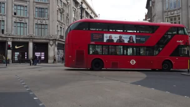 Londýn Velká Británie Circa Říjen 2022 Lidé Oxford Circus — Stock video