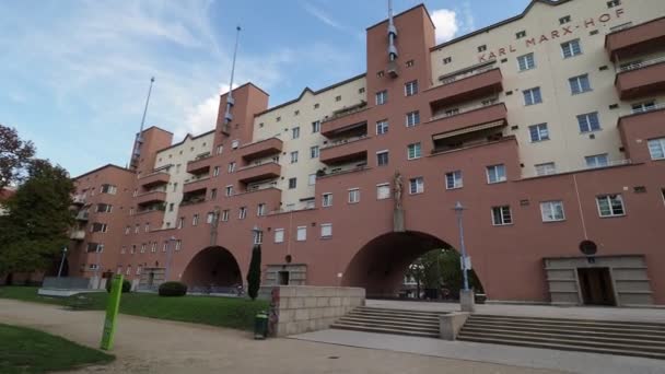 Vienne Autriche Circa Septembre 2022 Complexe Habitation Karl Marx Hof — Video