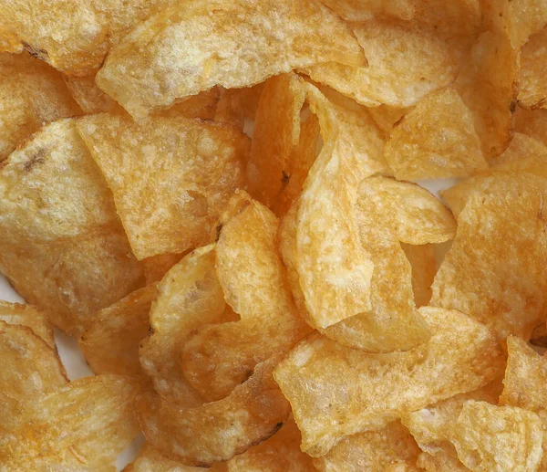 Szczegóły Chipsy Ziemniaczane Chipsy Przekąski Żywności — Zdjęcie stockowe