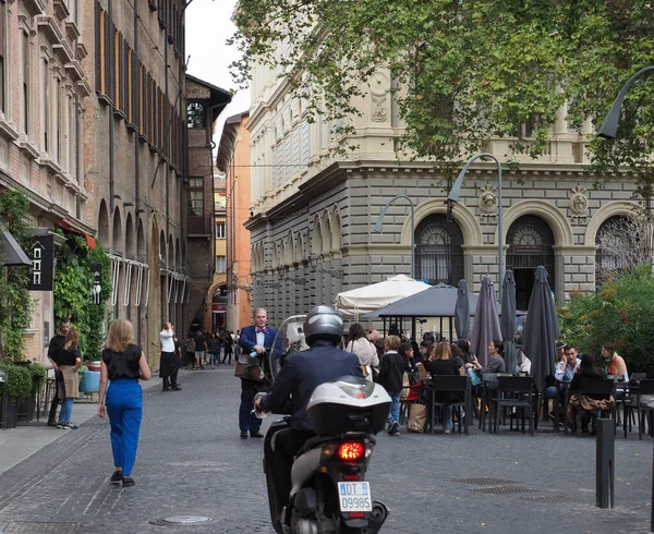 Bologna Talya Circa Eylül 2022 Şehir Merkezinde Insanlar — Stok fotoğraf