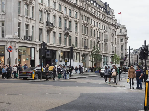 Londres Royaume Uni Circa Octobre 2022 Personnes Oxford Street — Photo