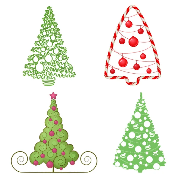 Árboles de Navidad — Vector de stock