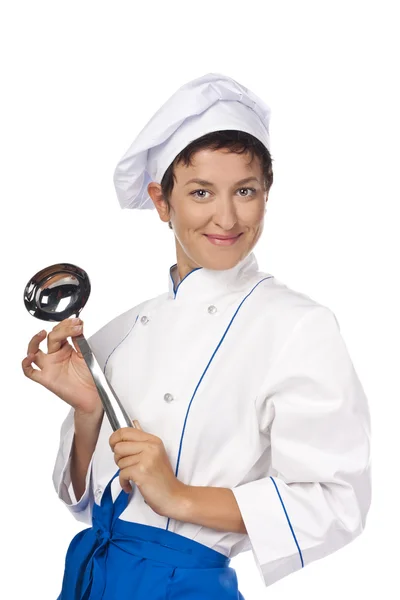 Giovane chef in studio — Foto Stock