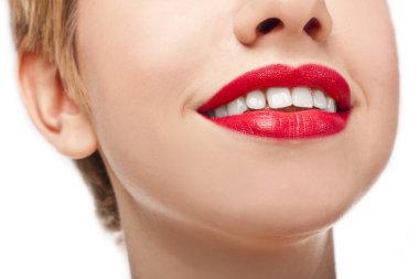 seksi kırmızı dudaklar