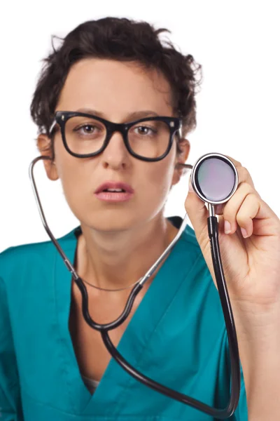 Medical person. Nurse , young doctor — Stock Photo, Image