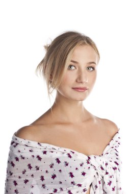 Studio çekici sarışın genç