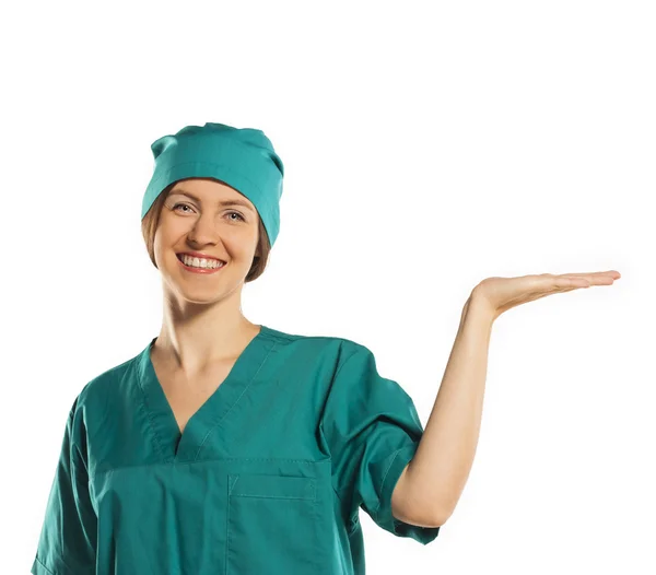 Krankenschwester. Leere Räume. Ihr Produkt hier — Stockfoto