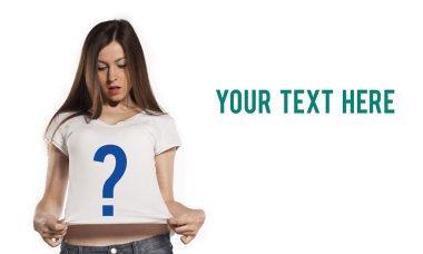 seksi güzel kadınlar boş beyaz gömlekleri ile poz. tasarımınız için hazır