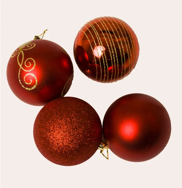 Composición navideña con decoraciones — Foto de Stock
