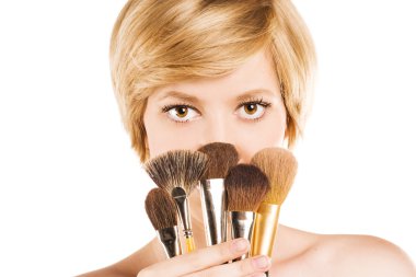 sarışın çekici makyaj kavramı