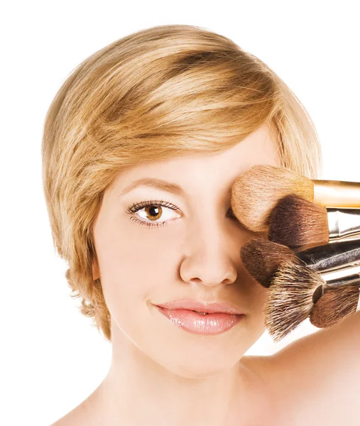 Vrouw met make-up — Stockfoto