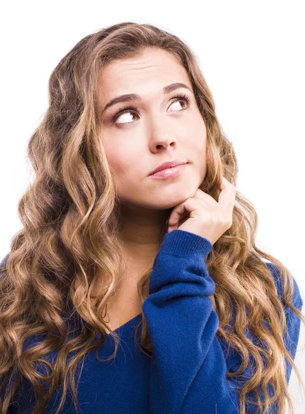 Girl looking up — Stock Photo, Image