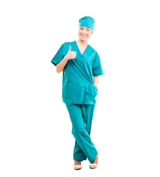 Nurse. doctor. studio — Stock Photo, Image