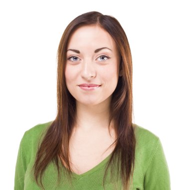 genç kız isoalated