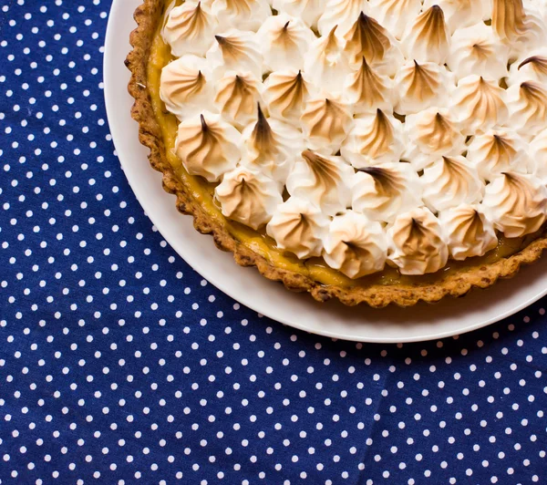 Tarte meringue, fait maison — Photo