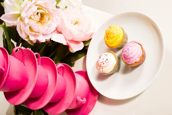 Photo of 3 cupcakes — Stock Photo, Image