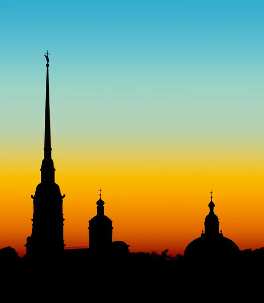 Silhouette of Paul Fortress — Stock Photo, Image