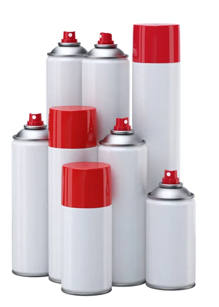 Spray paint cans — Stock Photo, Image