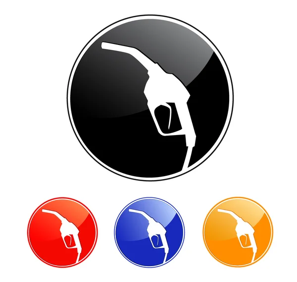 Gas pomp mondstuk pictogram. vectorillustratie. — Stockvector