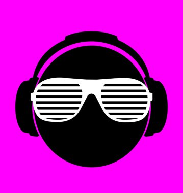 gülümseme dj kulaklık.