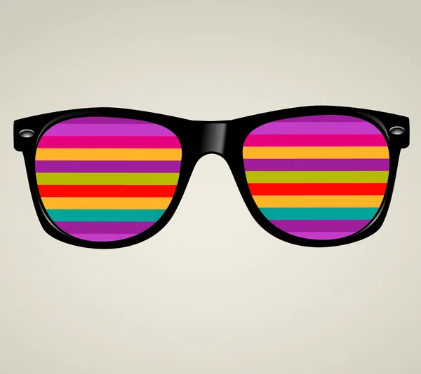 Sonnenbrille mit abstrakten geometrischen Dreiecken — Stockvektor
