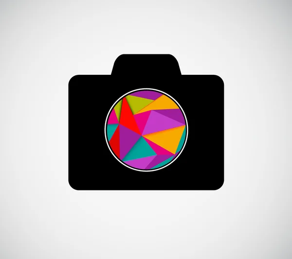 Icono de cámara abstracta — Archivo Imágenes Vectoriales