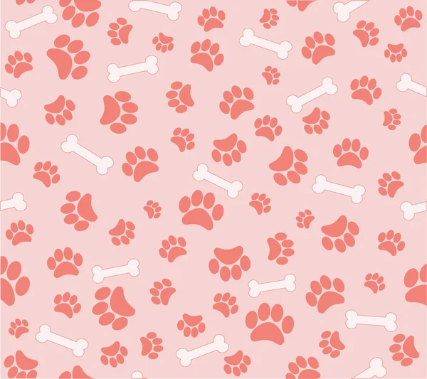 Huellas animales de fondo — Vector de stock