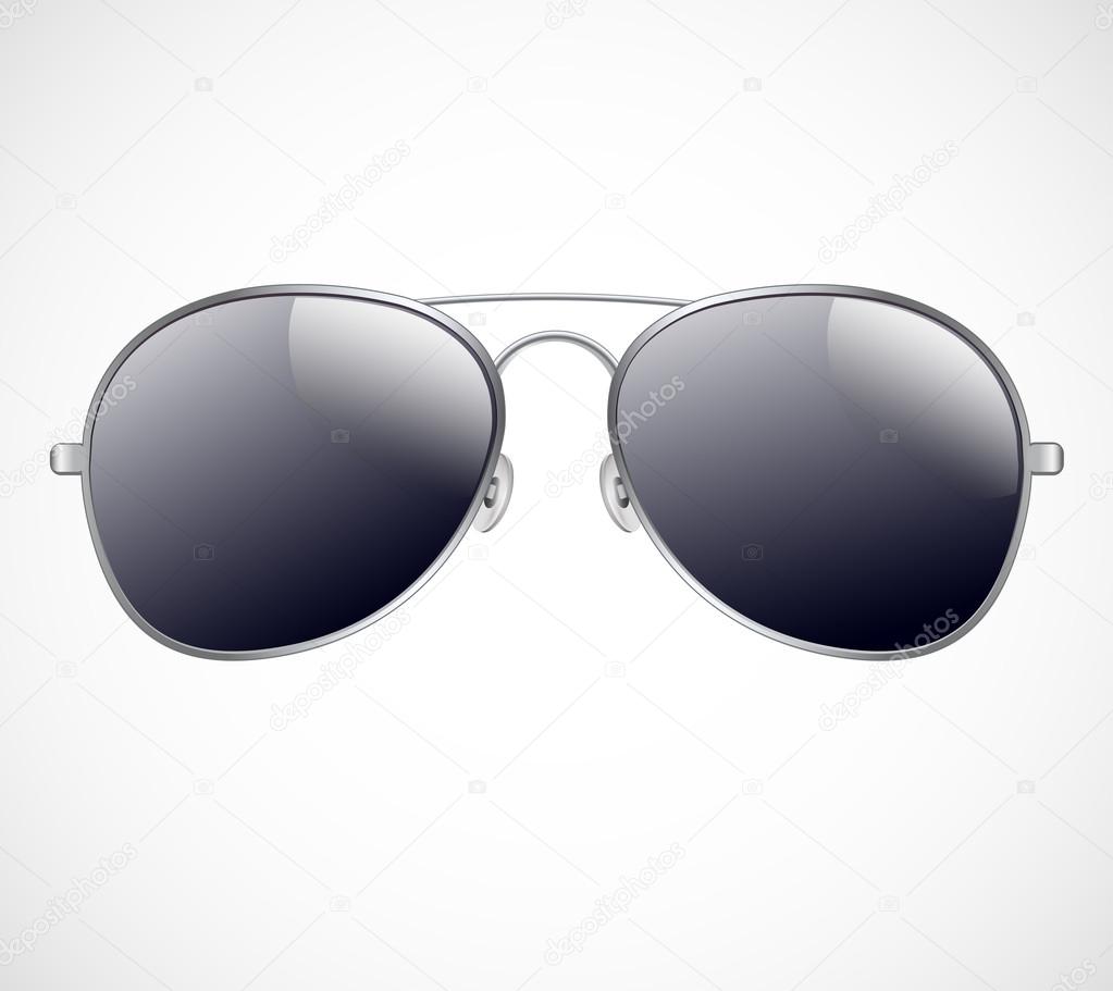 Aviator sunglasses vector illustration background — Stock Vector