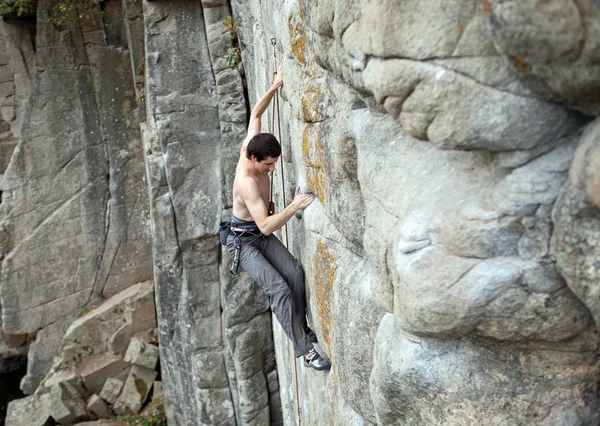 Scalatore di roccia — Foto Stock