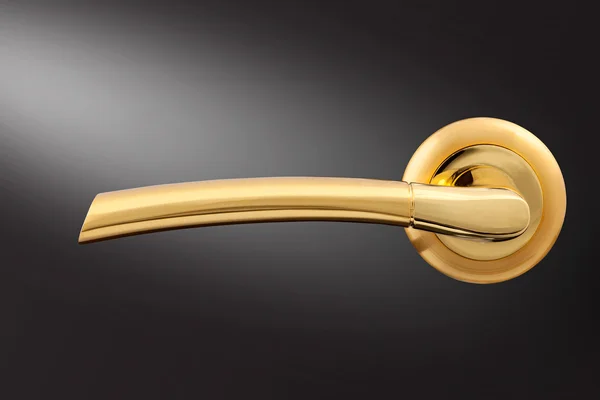Closeup of a metal door handle — Stock Photo, Image