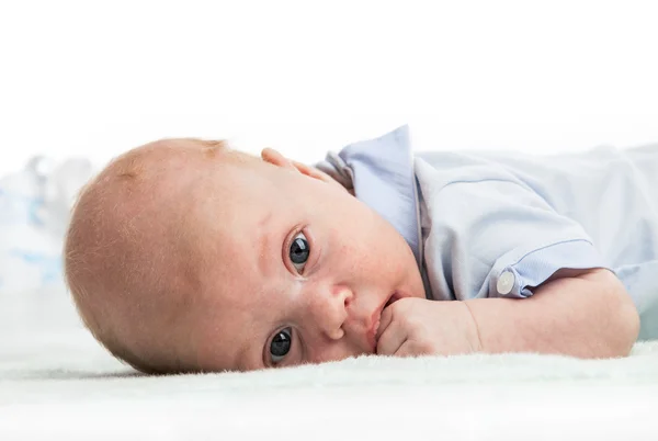 Retrato de primer plano del bebé niño — Foto de Stock