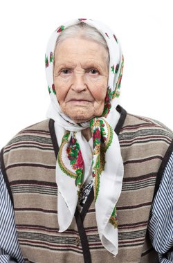 başörtüsü içinde üst düzey bir kadın portresi