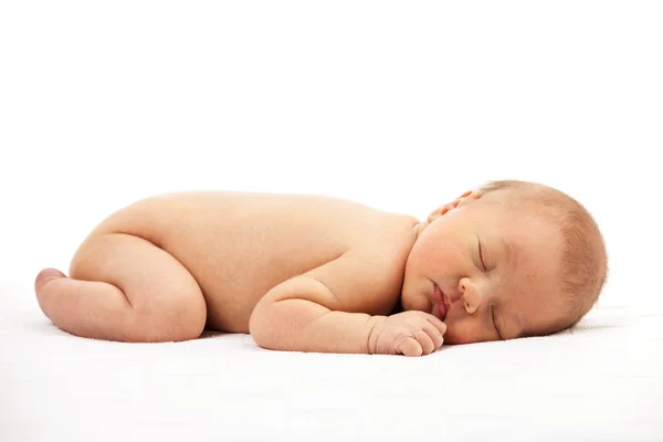 Newborn baby boy asleep Stock Picture