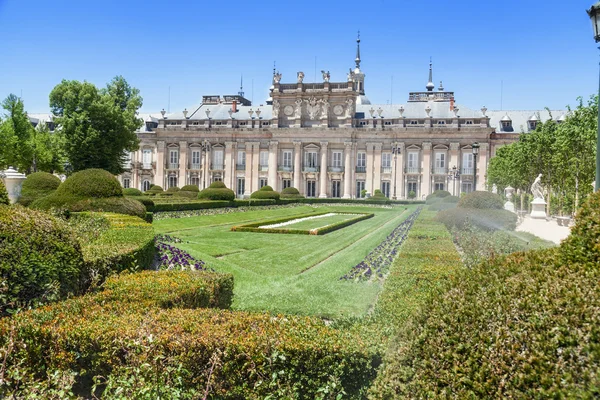 Królewski pałac la granja de san ildefonso w segovia, Hiszpania — Zdjęcie stockowe